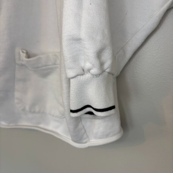 Vintage Generra White Cotton Cardigan Button Front Preppy Large - Picture 12 of 16